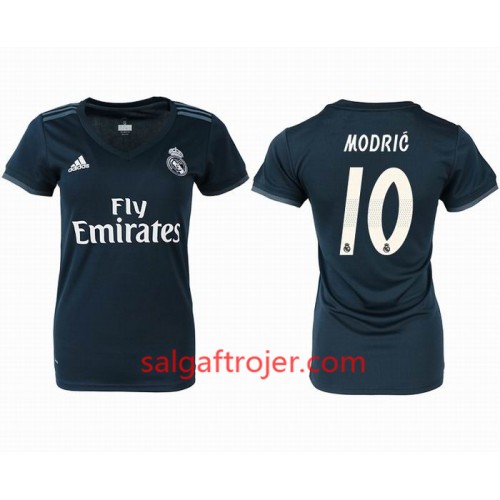 Real Madrid Fodboldtrøjer MODRIC 10 Dame Udebanesæt 2018/19 Kort ærmer Real Madrid Fodboldtrøjer MODRIC 10 Dame Udebanesæt 2018/19 Kort ærmer